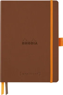 Produktbild von Rhodia Goalbook A5 120 Bl elfenbein 90g, Dot/punktkariert Kupfer 117812C