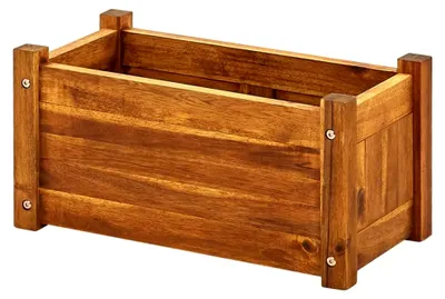 Produktbild von Hochbeet aus Akazienholz 50x25x25 cm, Palettenrahmen, Hochteich, Gemüsebeet, Kräuterregal für Balkon, Blumenbeet, Kräuterspirale, Tomatenbeet, Pflanzhochbeet