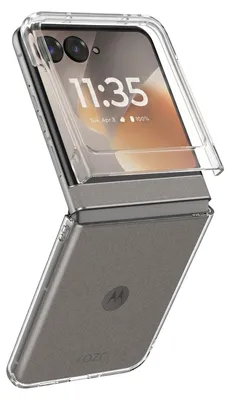 Image de Avizar, coque de protection rigide et pliante pour Motorola Razr 70, transparente
