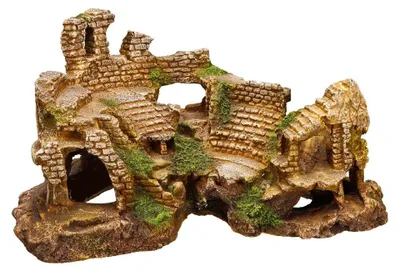 Image de Décoration pour aquarium en résine, dimensions : 25,5 x 15 x 13 cm