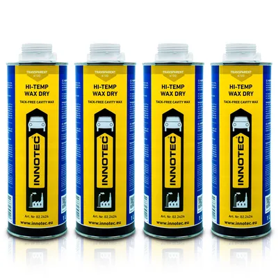 Produktbild von 4 Stück Innotec Hi-Temp Wax Dry Transparent - Next Level Konservierung für Automotive & Industrie - Idealer Unterbodenschutz und Hohlraumkonservierung