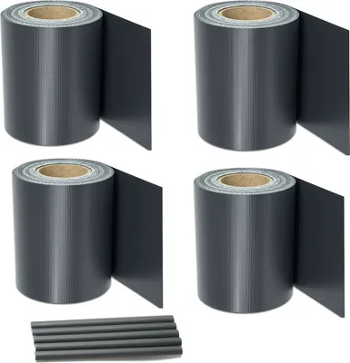 Obrázok produktu pre Aopunly pásy súkromia PVC dvojité pletivo plot vetrolam 4 role á 35m x 19cm antracit