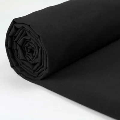 Immagine prodotto di Tessuto 100% cotone, larghezza 150 cm, colore nero