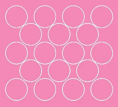 Produktbild von Kreisaufkleber, 10 cm Durchmesser, 18 Stück, rosa glänzend