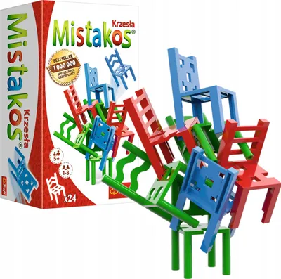 Produktbild von Mistakos Familien-Brettspielhocker, 24 Stühle, Trefl 02075