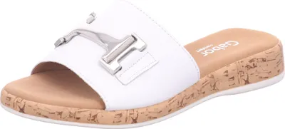 Produktbild von Gabor Pantolette weiss Weite G, 20mm Absatz, Weichbettung, leicht & flexibel
