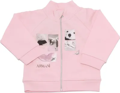 Immagine prodotto di 3912V felpa bimba ARMANI BABY full zip sweatshirt Cotone girl kid