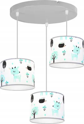 Produktbild von Loft Deckenhängelampe Für Kinder, Led-Lampenschirm
