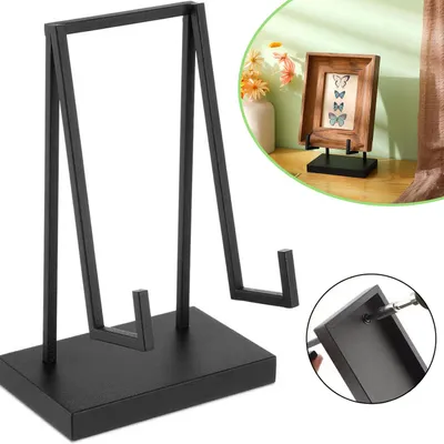 Produktbild von Metall-Staffelei, Tisch-Staffelei, Ständer, Tisch-Displayhalter für Bücher, Teller, Fotorahmen, Kunstwerke, Plattenalben