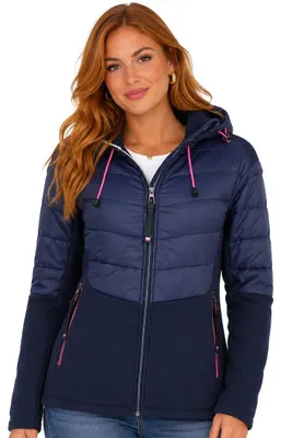 Produktbild von Geographical Norway Damen TRENDY Fleecejacke Dunkelblau Größe S WY7171F/GN-NAVY