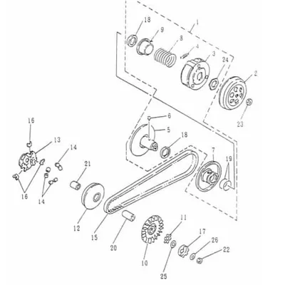 Produktbild von Federscheibe 24x10x2-5mm 24x10x2,5mm Rex RS450 50ccm 4Takt Motorroller.de Federring Spannscheibe Ausgleichsscheibe Feder-Ring Zwischenscheibe 1E40QMB