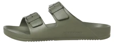 Produktbild von Jack & Jones 12204004_1851_41, Sandalen, Männlich, Erwachsener, Grün, Khaki, Schnallenverschluss, Offene Spitze