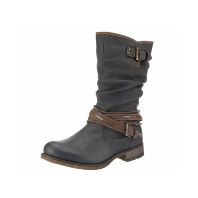 Produktbild von Mustang Damen Stiefel Stiefelette Winterschuhe Warmfutter 1139, Größe:38 EU, Farbe:Grau