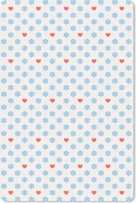 Produktbild von MuchoWow® Mauspad Mousepad Schneeflocke - Herz - Winter - Muster 40x60 cm - Mousepads - Maus Mat - Pad - Mausunterlage - Schreibtisch Accesoire