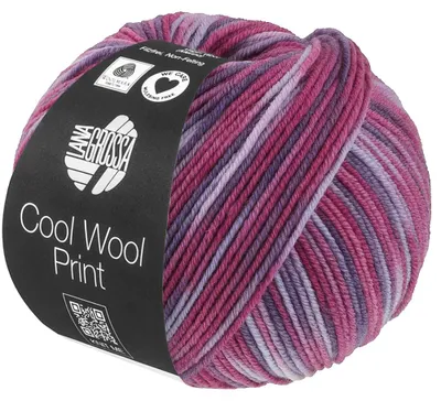 Produktbild von Lana Grossa - Cool Wool Print 0841 lila dunkelfuchsia rotviolett