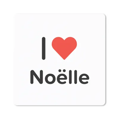Produktbild von MuchoWow® Mauspad Mousepad Ich liebe - Noëlle - Mädchen 30x30 cm - Mousepads - Maus Mat - Pad - Mausunterlage - Gaming