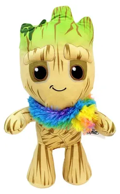 Obrázok produktu pre Baby Groot mit buntem Schal aus Plüsch - ca. 35 cm