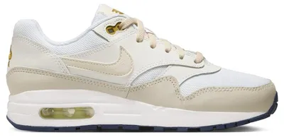 Produktbild von Nike Air Max 1 White Bronzine Barely Volt Light Orewood Brown (GS) - EU 40