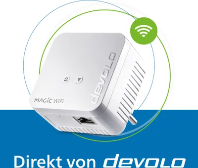 Produktbild von devolo Magic 1 WiFi mini Powerline WLAN Verstärker 1x Erweiterungsadapter