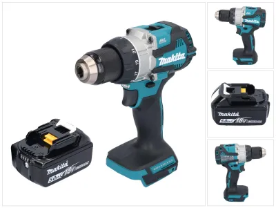 Image de Makita DDF 489 T1 Perceuse-visseuse sans fil 18 V 73 Nm Brushless + 1x batterie 5,0 Ah - sans chargeur