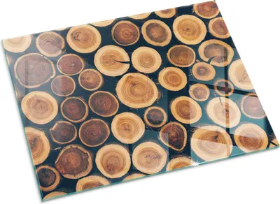 Produktbild von Beschnittene Holzkiste – Glasbodenplatte für – Kaminofen – Kaminplatte Glas – Schutzglas – Funkenschutzplatte –Glasbodenplatte Feuerfeste – Hitzeschutzplatte – Bodenschutz aus Glas – 80x60 cm
