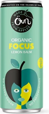 NAPÓJ NA KONCENTRACJĘ Z MELISĄ BEZ DODATKU CUKRÓW BIO 250 ml - ÖUN