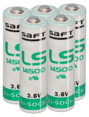 Immagine prodotto di 5x Batteria Saft al litio 3,6V LS14500 AA - Cellula