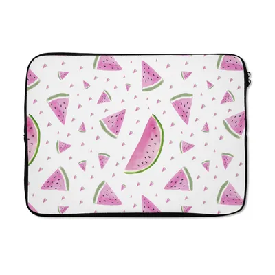 Produktbild von MuchoWow® Laptop Hülle 13 Zoll Wassermelone - Muster - Pastell Laptoptasche - Laptophülle - Sleeve - Rundumschutz