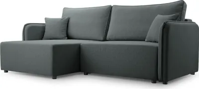 Produktbild von Selsey Kassian - Ecksofa mit Schlaffunktion und Bettkasten, grau, links