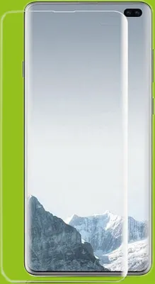 Produktbild von 2x Hybrid TPU Premium gebogene Panzerfolie Folie für Samsung Galaxy S10 Plus G975F 6.4 Zoll