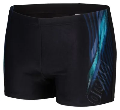 Image de ARENA AF006698-550 - Maillot de bain court pour hommes, noir et turquoise, taille L