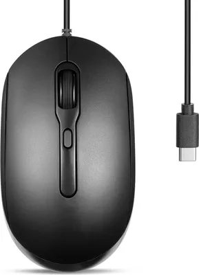 Immagine prodotto di Perixx PERIMICE-222CB, Mouse, ottico, 4 pulsanti, silenzioso, USB-C, nero