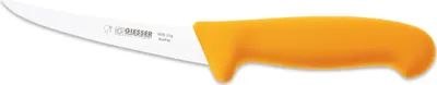 Produktbild von Giesser Messer Ausbeinmesser Fleischermesser rutschfest scharf Klinge gebogen - 13 cm, Sehr flexibel, Gelb