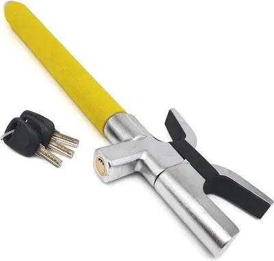 Immagine prodotto di Serratura di sicurezza per auto - Antifurto - 3 chiavi - Sistema di sicurezza per auto - giallo - Serratura di emergenza - Sistema di distrazione