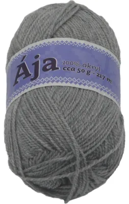 Zdjęcie produktu dla Przędza ÁJA – 50 g / 217 m – szara