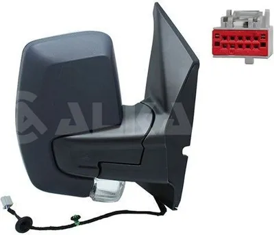 Produktbild von ALKAR 9266832 Außenspiegel Seitenspiegel Rechts für FORD Transit Custom V362 Kastenwagen (FY, FZ) Beheizt Konvex Asphärisch Grundiert Elektrisch