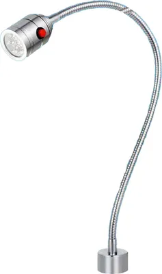 Zdjęcie produktu dla Lampa robocza LED na gęsiej szyi, 5 W, 24 V, długość rury 500 mm, podstawa magnetyczna, lampa narzędziowa do naprawy stołów warsztatowych