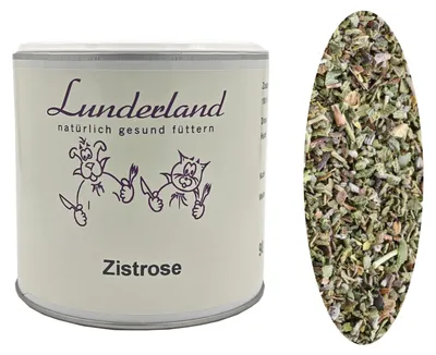 Produktbild von Lunderland Zistrose 90g besonders in der warmen Jahreszeit geschätztes Ergänzungsmittel für Hunde und Katzen