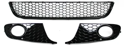 Produktbild von Stoßstange Gitter Waben SCHWARZ GLANZ Links Rechts Mitte für VW Golf 6 VI 2008-