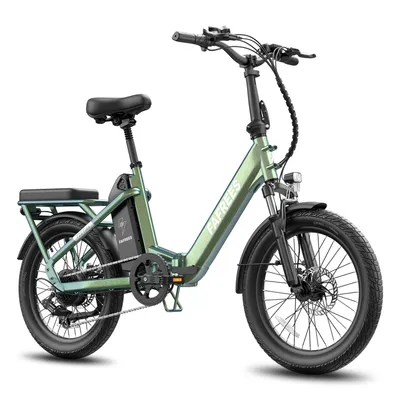 Produktbild von E-Bike Faltrad mit 36 V 20 Ah Akku bis zu 100 km Pedelec Aluminiumlegierung 20 Zoll Klapprad 250 W, Grünviolett