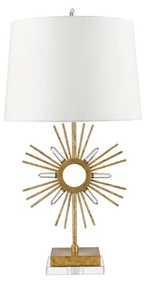 Obrázek produktu pro Stolní lampa, designová lampa, ocel, zlatá, V 77,1 cm