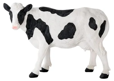 Zdjęcie produktu dla Omgoods - Figurka ogrodowa z żywicy, miniaturowa krowa, 28 cm
