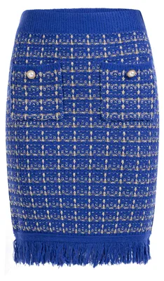 Obrázok produktu pre FENIA, dámska úpletová sukňa, model 11025235-FE02, tmavomodrá, veľkosť M/L