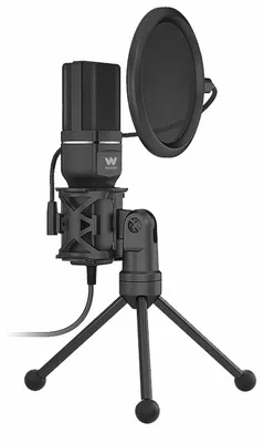 Image de Woxter Mic Studio 60 : Microphone à condensateur, livré avec un trépied, connectique USB, compatible