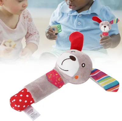 Zdjęcie produktu dla Śliczny pluszowy zwierzak z kreskówki grzechotka dla niemowląt zabawka dla dzieci BabyDog
