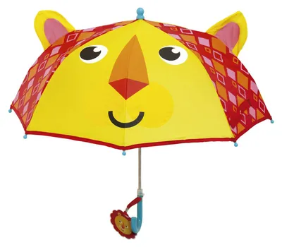 Image de parapluie lion jaune/rouge 80 cm