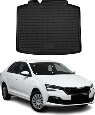 Produktbild von Kofferraummatte Kofferraumwanne für Skoda Rapid Spaceback 2017-2019 Gummi TPE