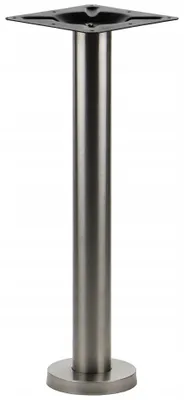 Immagine prodotto di Base da tavolo in metallo SH-3018-1/S, montaggio direttamente a terra, acciaio inox spazzolato, dimensioni 17,5x72,5 cm