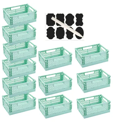 Productafbeelding van Omgoods - Set van 12 Vouwbare Opbergdozen met Handvatten voor Keuken en Kantoor