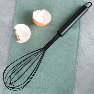 Produktbild von Schwarzer Schneebesen aus Stahl 29 cm